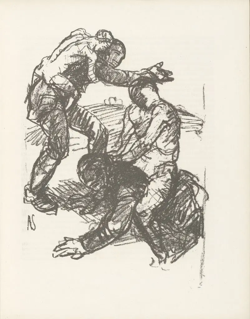 Untitled (plate, page 11) from the periodical Münchner Blätter für Dichtung und Graphik, vol. 1, no. 1 (January 1919) by Adolf Ferdinand Schinnerer