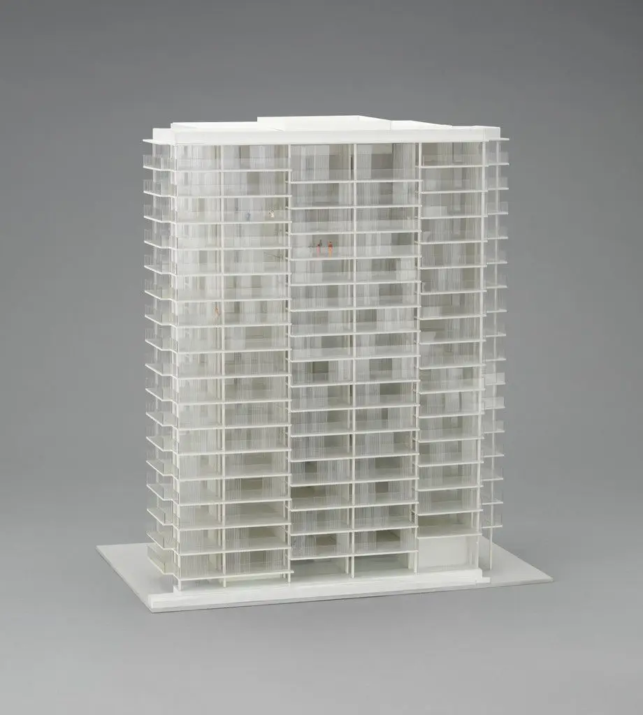 Tour Bois-le-Prêtre, Paris, France (Model after transformation) by Anne Lacaton, Jean Philippe Vassal, Frédéric Druot