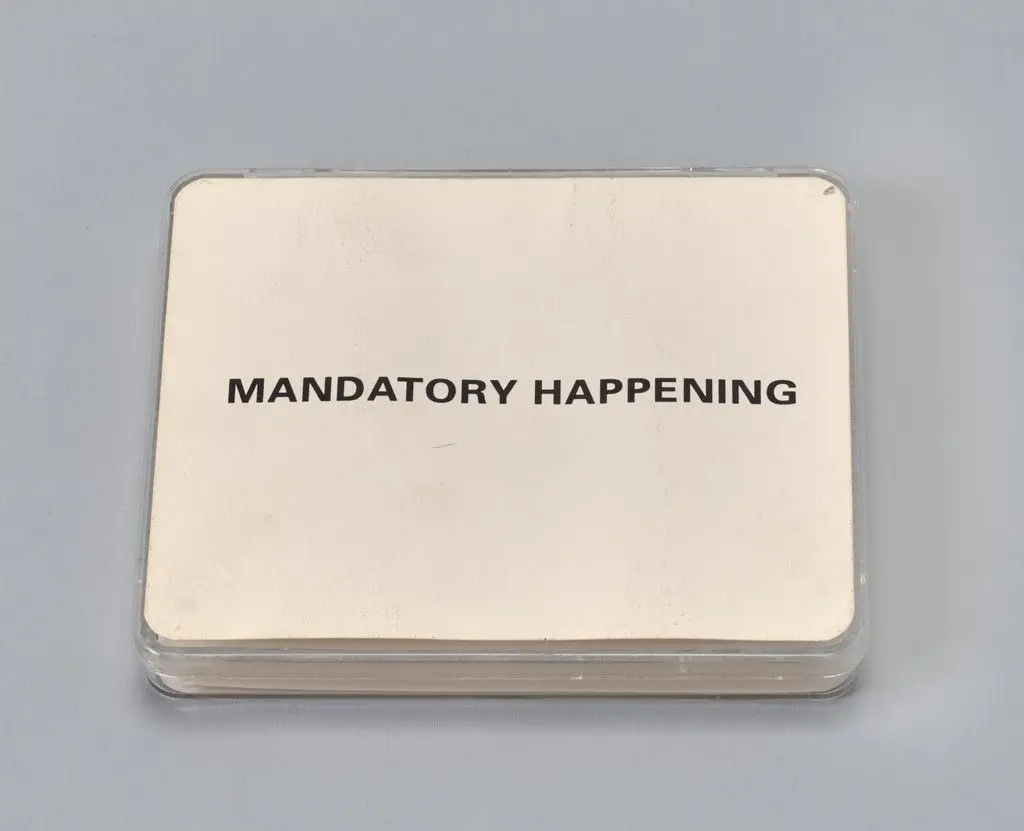 Mandatory Happening by Ken Friedman