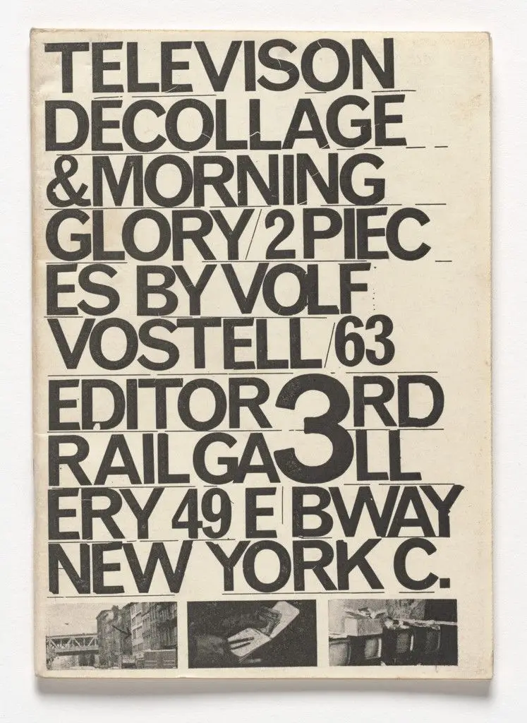 Television Decollage & Morning Glory by Wolf Vostell