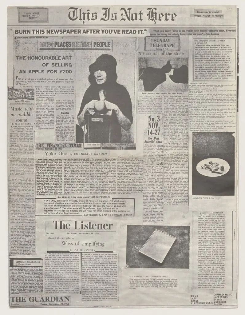 This Is Not Here by Yoko Ono