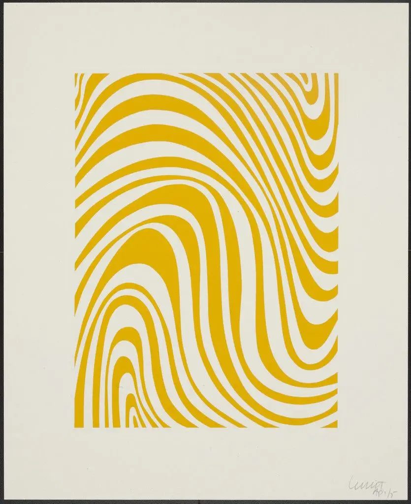 Untitled from Irregular Bands by Sol LeWitt