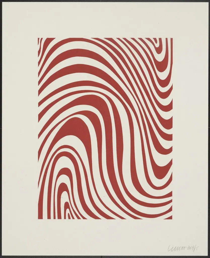 Untitled from Irregular Bands by Sol LeWitt