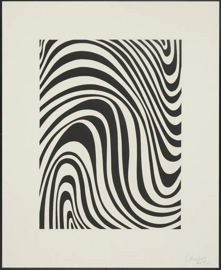 Untitled from Irregular Bands by Sol LeWitt