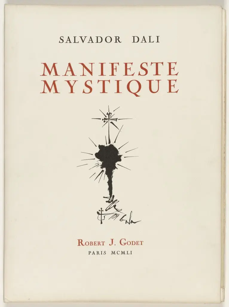 Manifeste Mystique (Mystic Manifesto) by Salvador Dalí