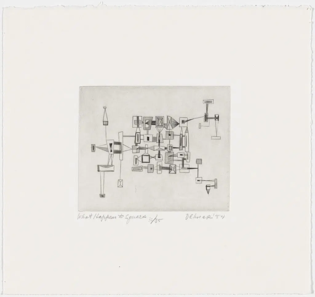 What Happens to Squares by Dorothy Dehner