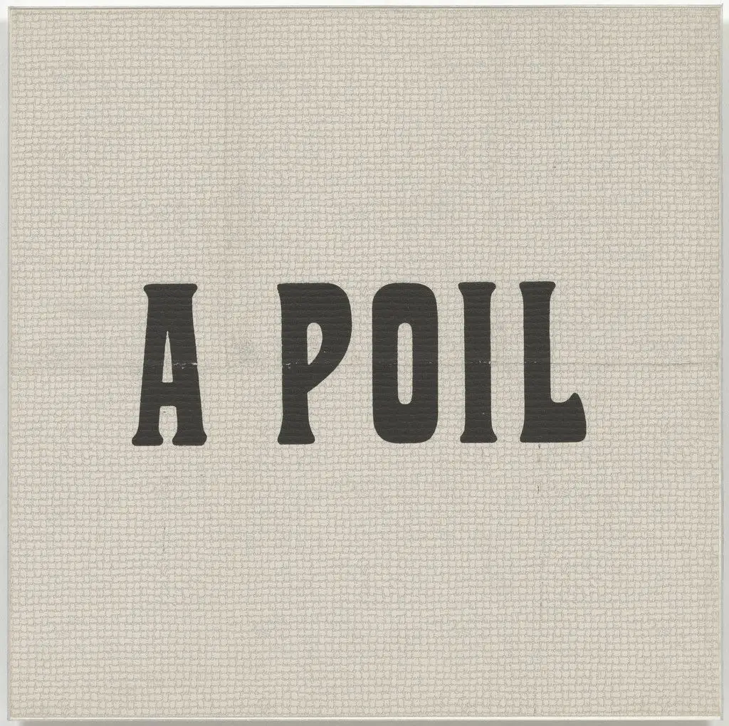 A Poil (In the Buff) by Ben Vautier