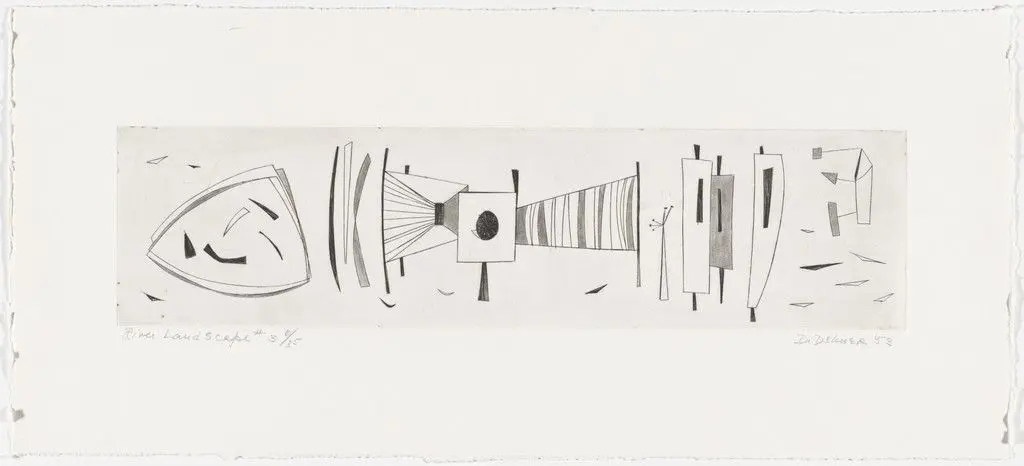 River Landscape #3 by Dorothy Dehner