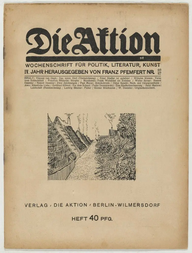 Die Aktion, vol. 4, no. 46/47 by W. Doessler