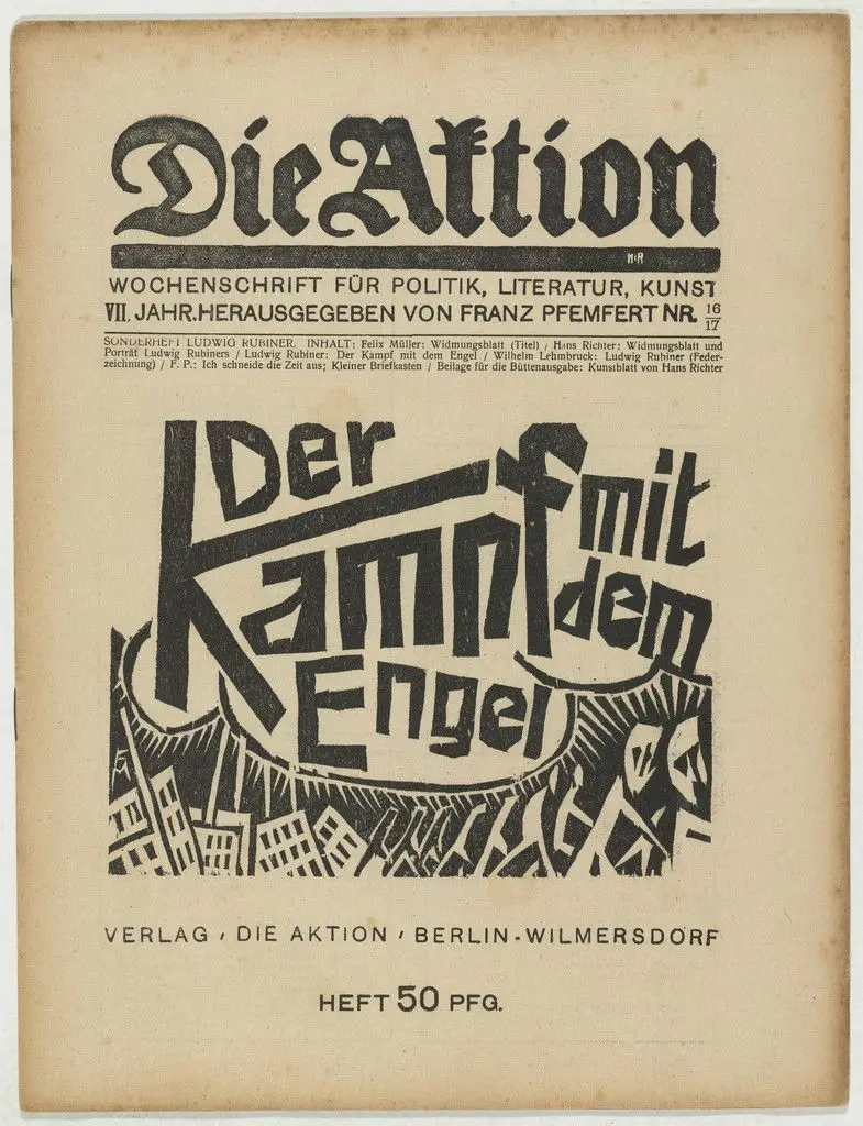 Die Aktion, vol. 7, no. 16/17 by Conrad Felixmüller