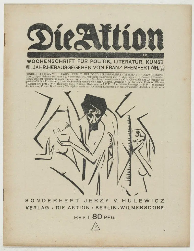 Die Aktion, vol. 8, no. 35/36 by Jerzy von Hulewicz