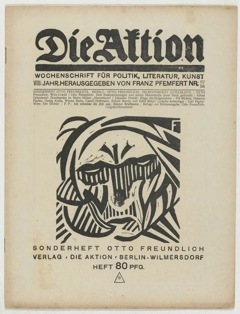 Die Aktion, vol. 8, no. 37/38 by Otto Freundlich
