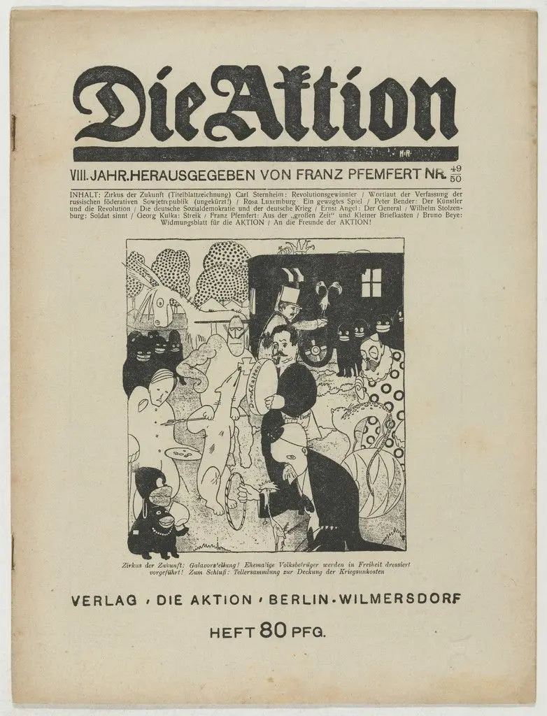Die Aktion, vol. 8, no. 49/50 by Bruno Beye