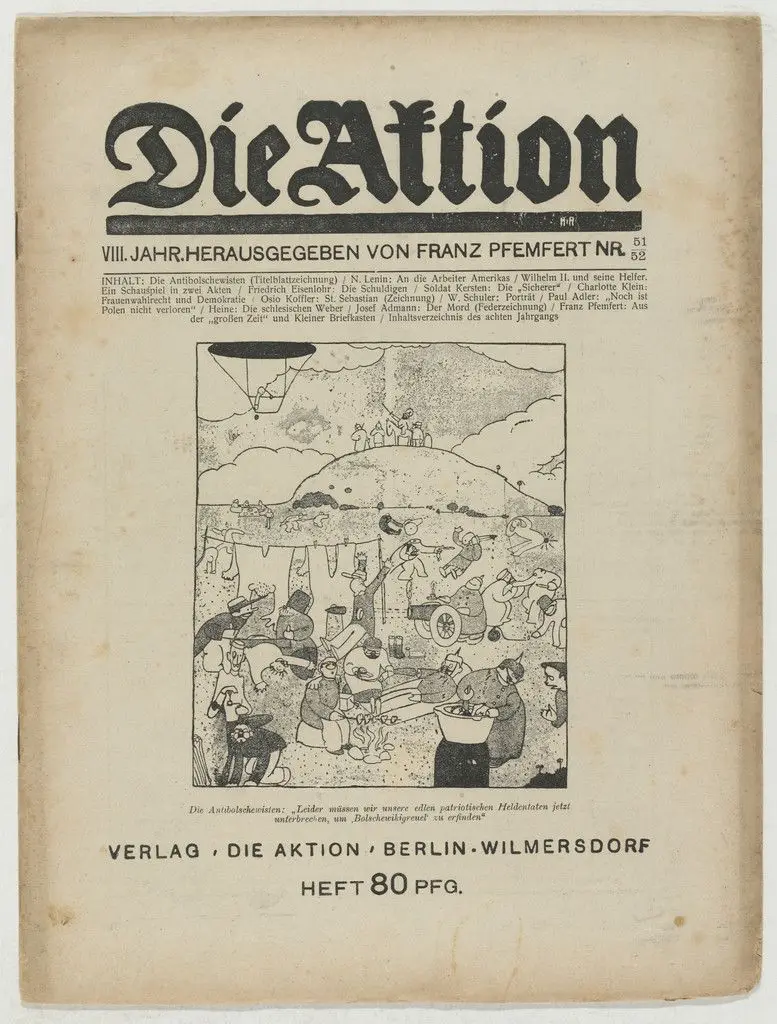 Die Aktion, vol. 8, no. 51/52 by Wilhelm Schuler