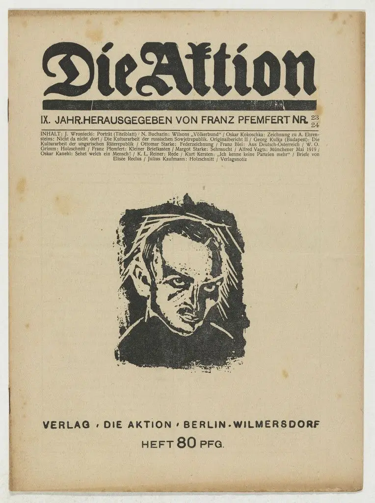 Die Aktion, vol. 9, no. 23/24 by Walter O. Grimm, Julius Kaufmann