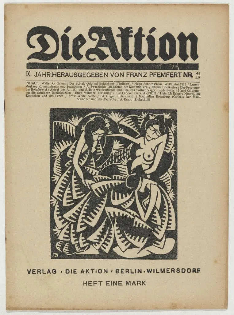 Die Aktion, vol. 9, no. 41/42 by Walter O. Grimm, A. Krapp