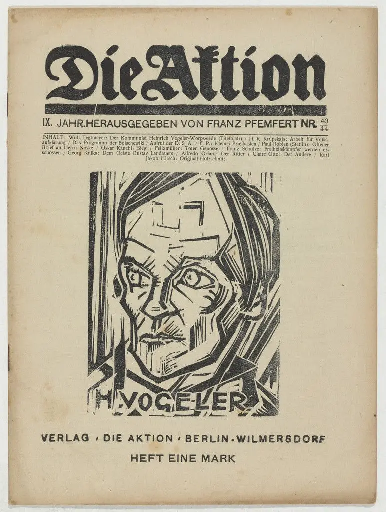 Die Aktion, vol. 9, no. 43/44 by Willi Tegtmeier, Franz Schulze, Conrad Felixmüller, Karl Jacob Hirsch
