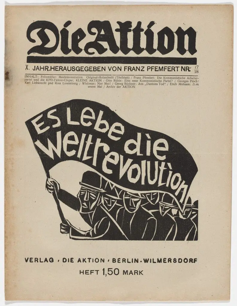 Die Aktion, vol. 10, no. 17/18 by Conrad Felixmüller