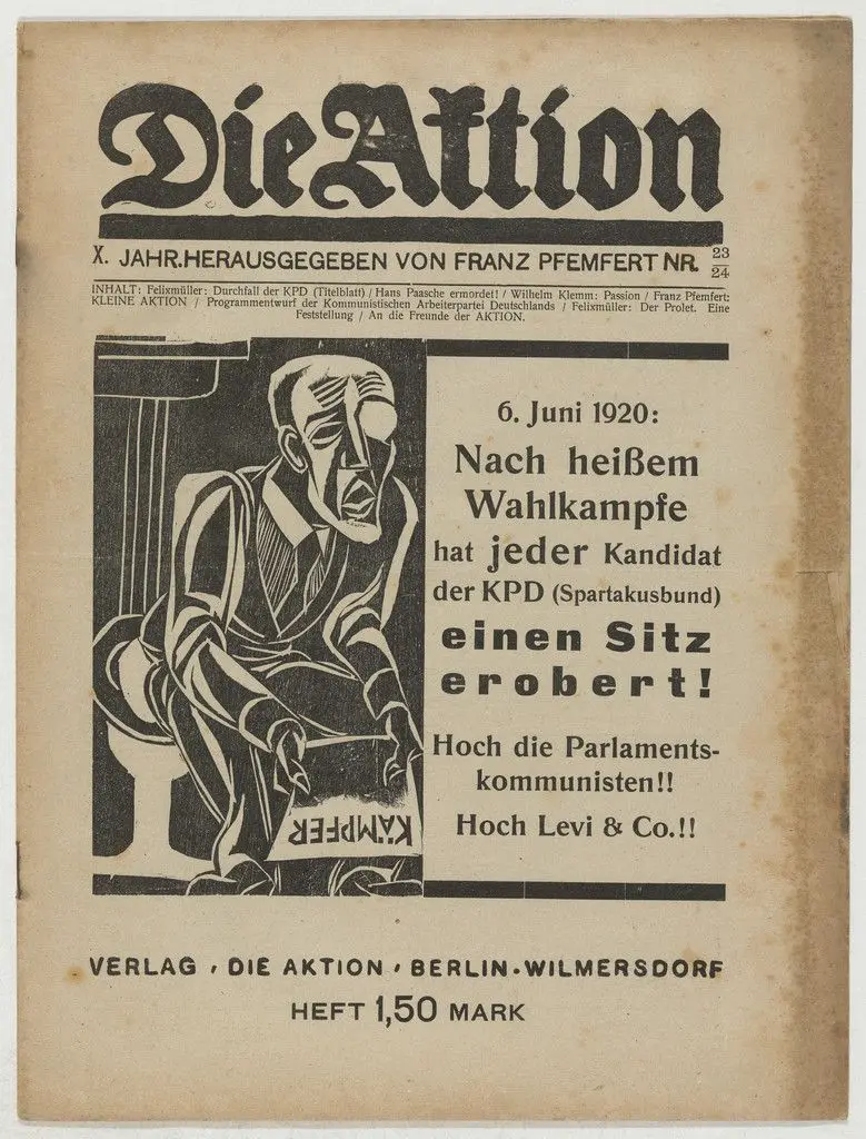 Die Aktion, vol. 10, no. 23/24 by Conrad Felixmüller