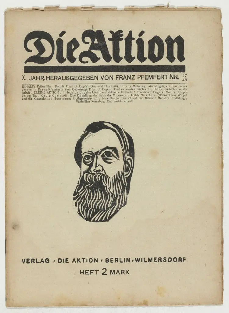Die Aktion, vol. 10, no. 47/48 by Conrad Felixmüller