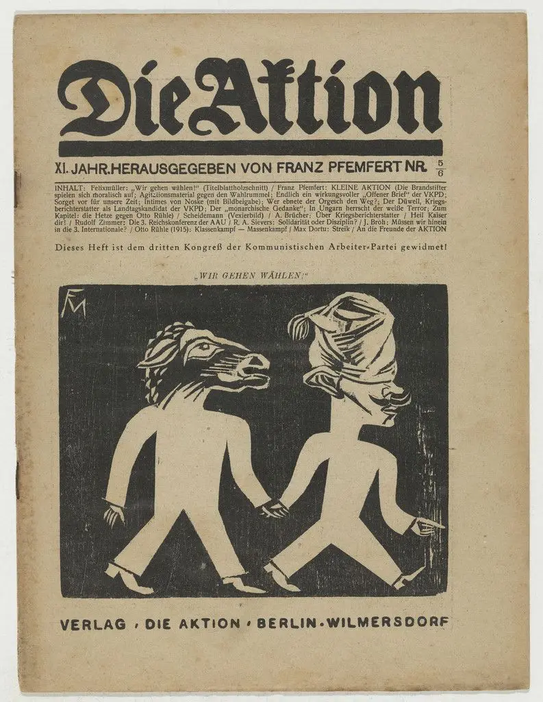 Die Aktion, vol. 11, no. 5/6 by Conrad Felixmüller