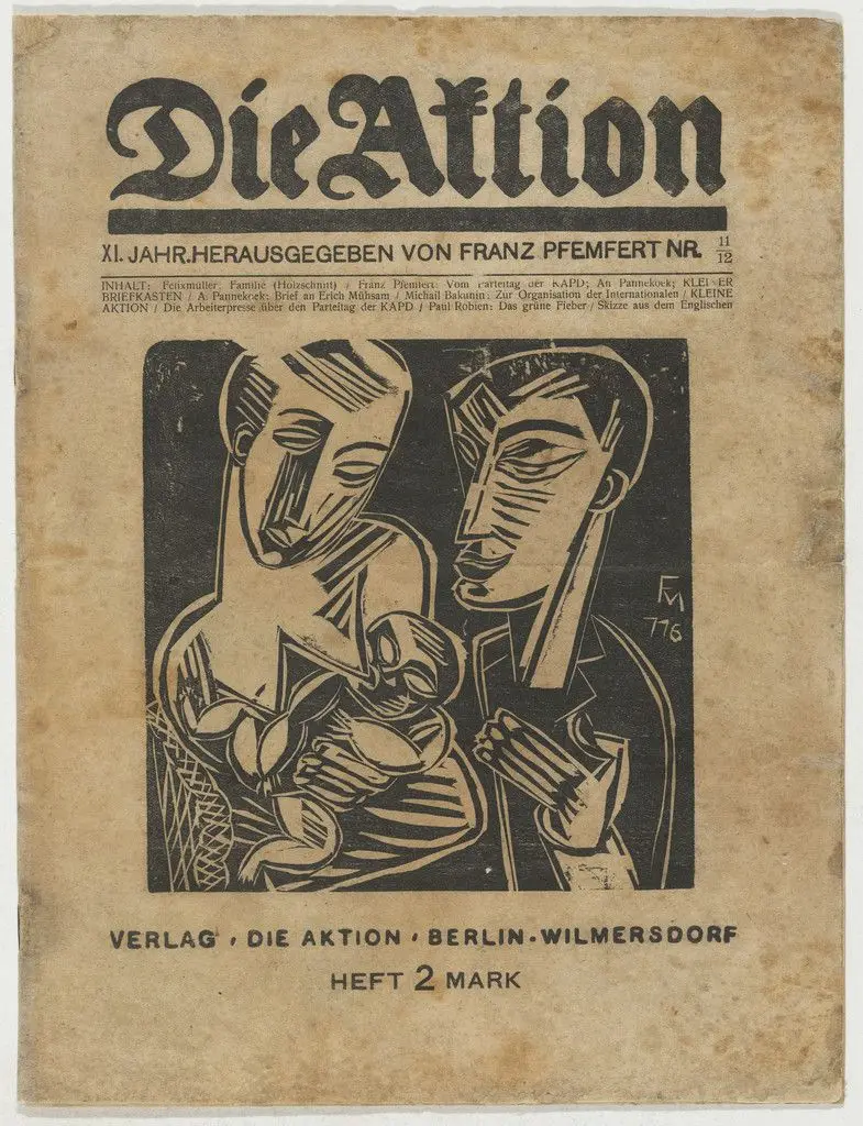 Die Aktion, vol. 11, no. 11/12 by Conrad Felixmüller