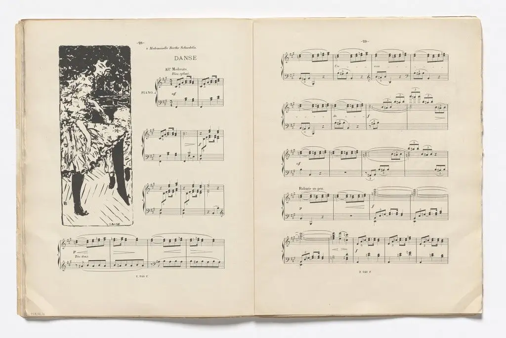 Dance (Danse) (headpiece, page 28) from Petites scènes familières by Pierre Bonnard