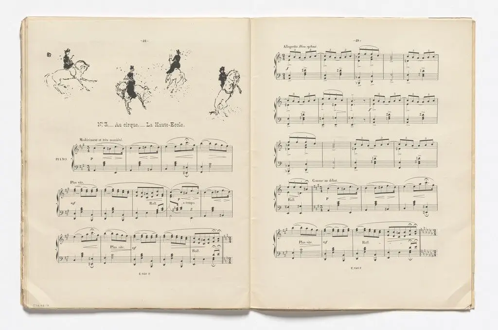 Dressage at the Circus (Au Cirque...La Haute-école) (headpiece, page 48) from Petites scènes familières by Pierre Bonnard