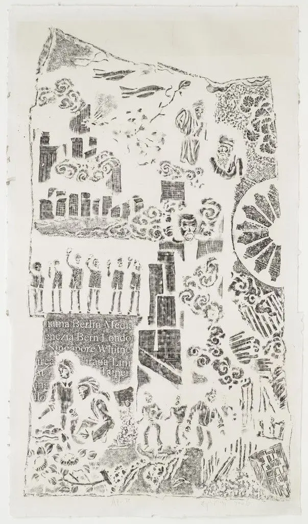 Nontransparent Monument (Stele 6) by Cai Guo-Qiang