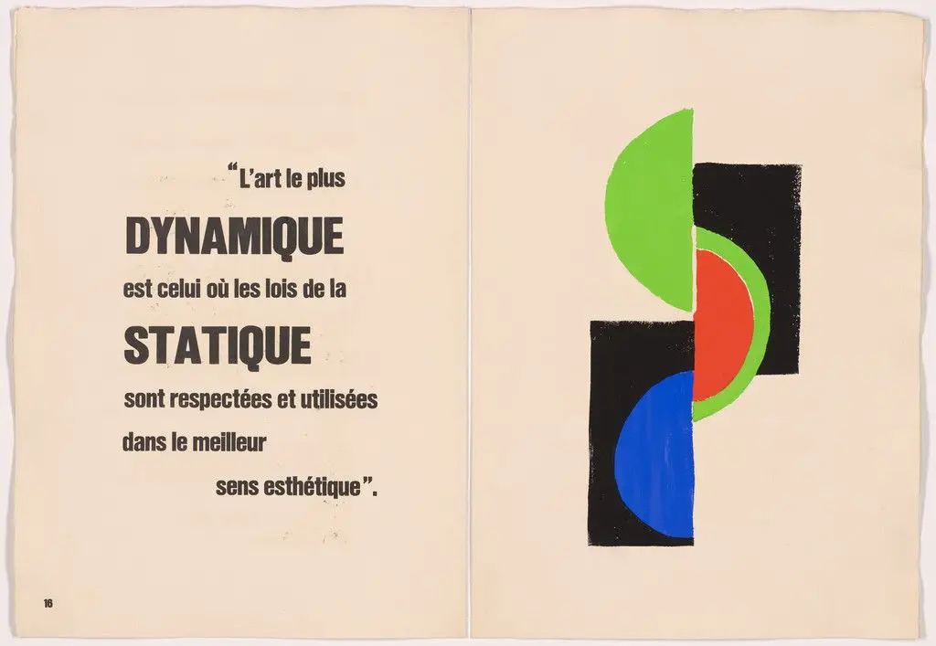 Plate (page 17) from Rythmes-Couleurs by Sonia Delaunay