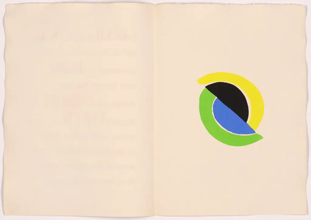 Plate (page 39) from Rythmes-Couleurs by Sonia Delaunay