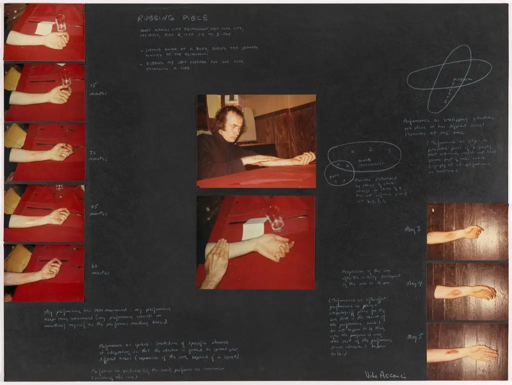 Rubbing Piece by Vito Acconci