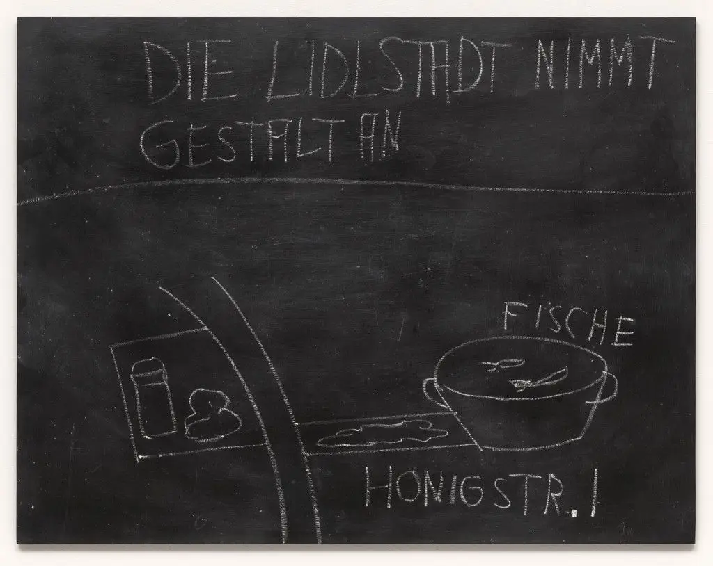 Die Lidlstadt nimmt Gestalt an by Jörg Immendorff