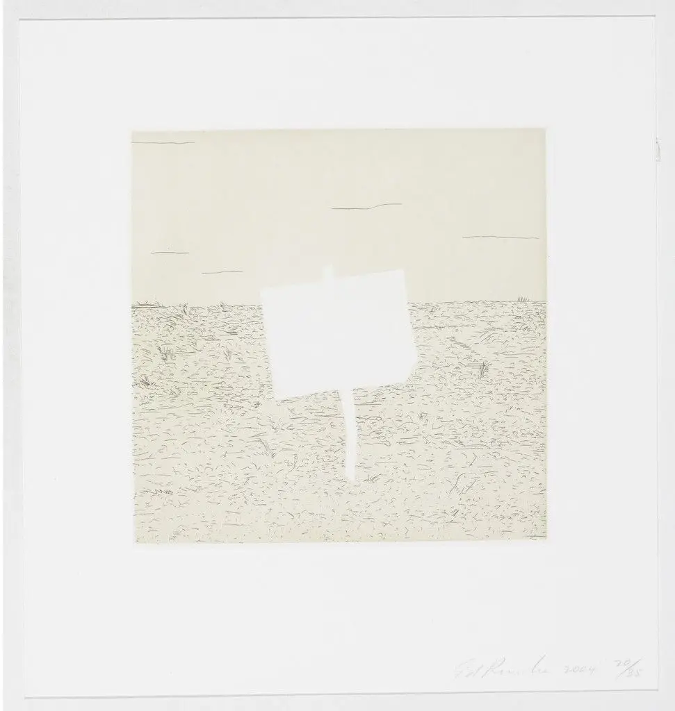 Untitled from Blank Signs by Edward Ruscha