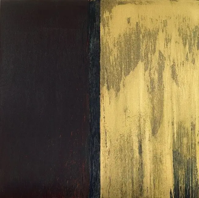 Winter Group 3: Red, Green, Blue, and Gold by Pat Steir