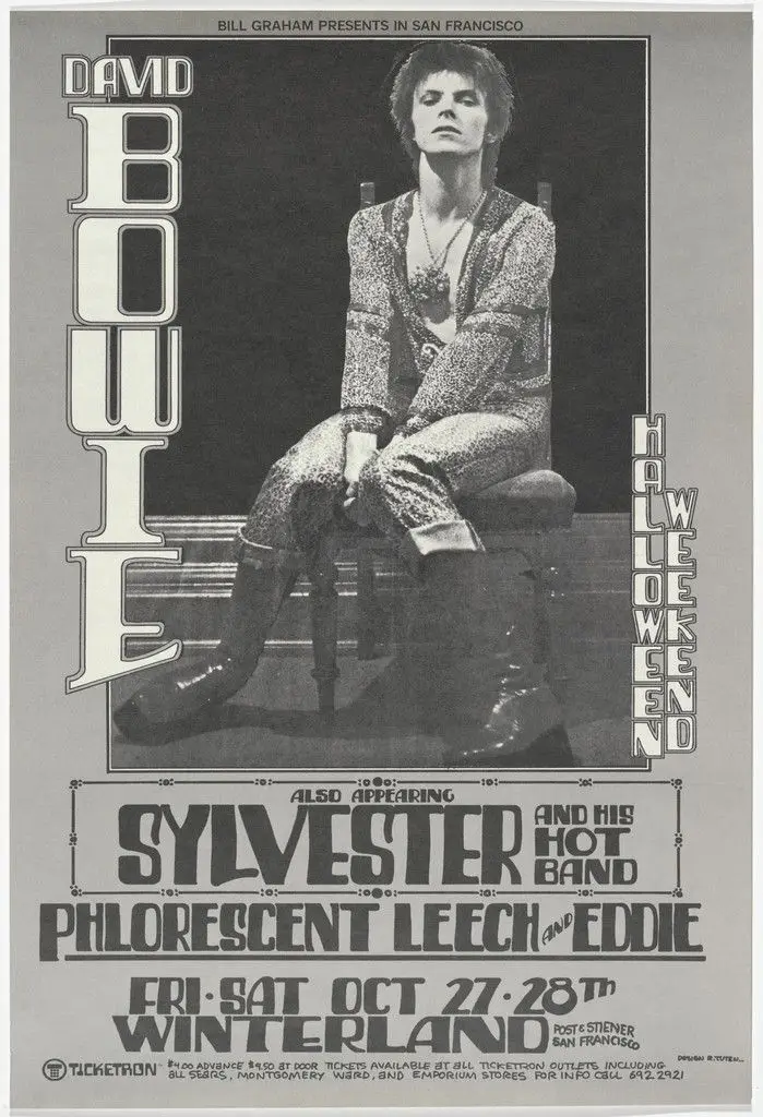 David Bowie & the Spiders from Mars, Winterland Concert by Randy Tuten