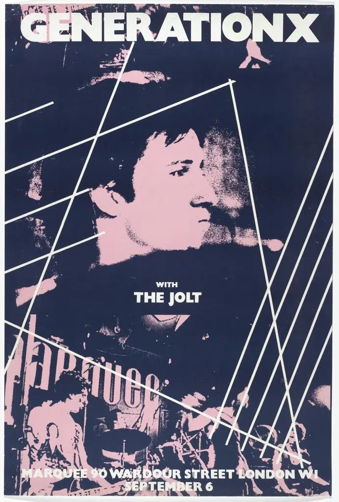 Generation X, Marquee Club Residency by Barney Bubbles (Colin Fulcher)