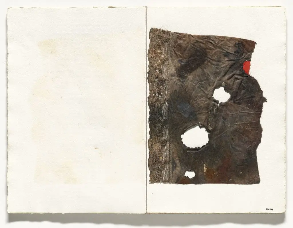 Plate from 17 variazioni su temi proposti per una pura ideologia fonetica by Alberto Burri