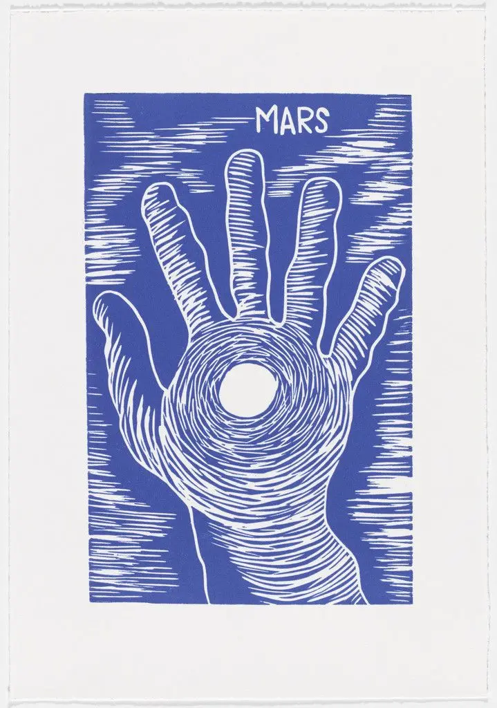 March (mars) from The Erotic Diary of a Lumberjack (Le journal érotique d'un bûcheron) by Barthelemy Toguo