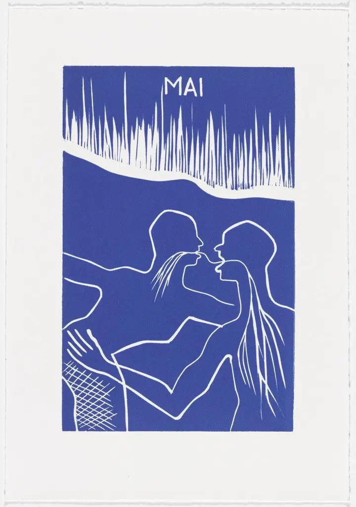 May (mai) from The Erotic Diary of a Lumberjack (Le journal érotique d'un bûcheron) by Barthelemy Toguo
