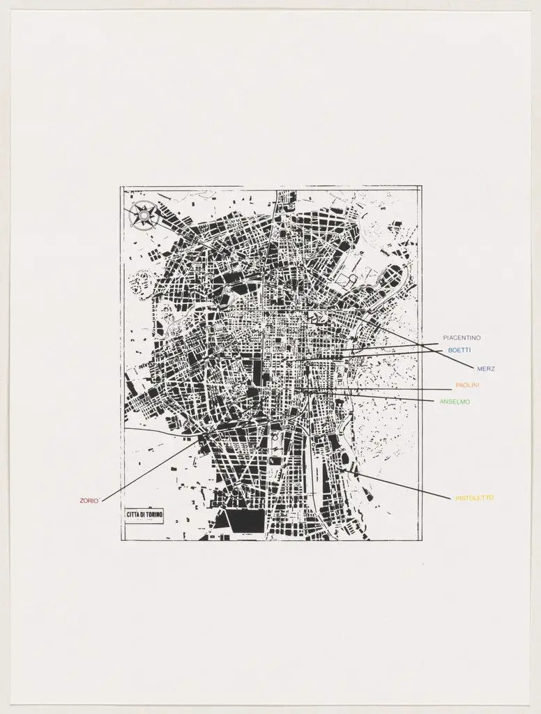 Citta' di Torino from Insicuro Noncurante by Alighiero Boetti