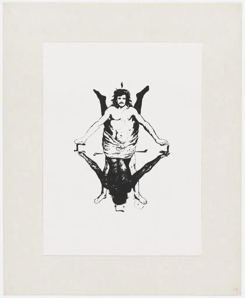 Shaman Showman from Insicuro Noncurante by Alighiero Boetti