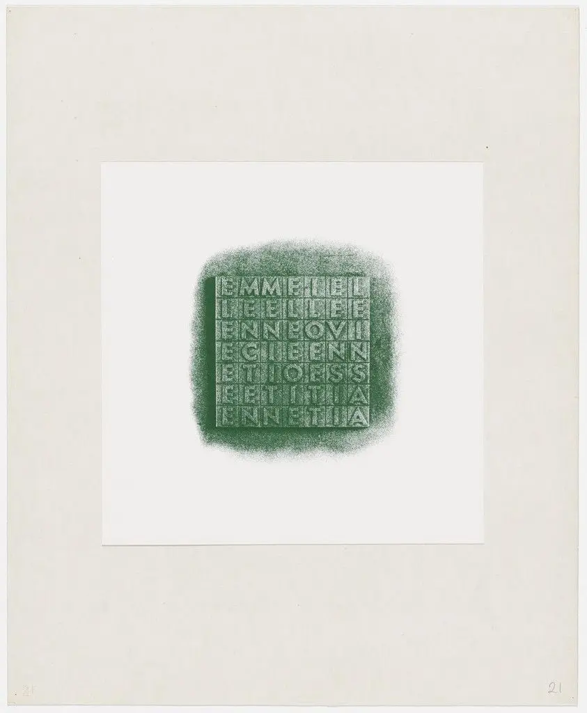 1970 from Insicuro Noncurante by Alighiero Boetti