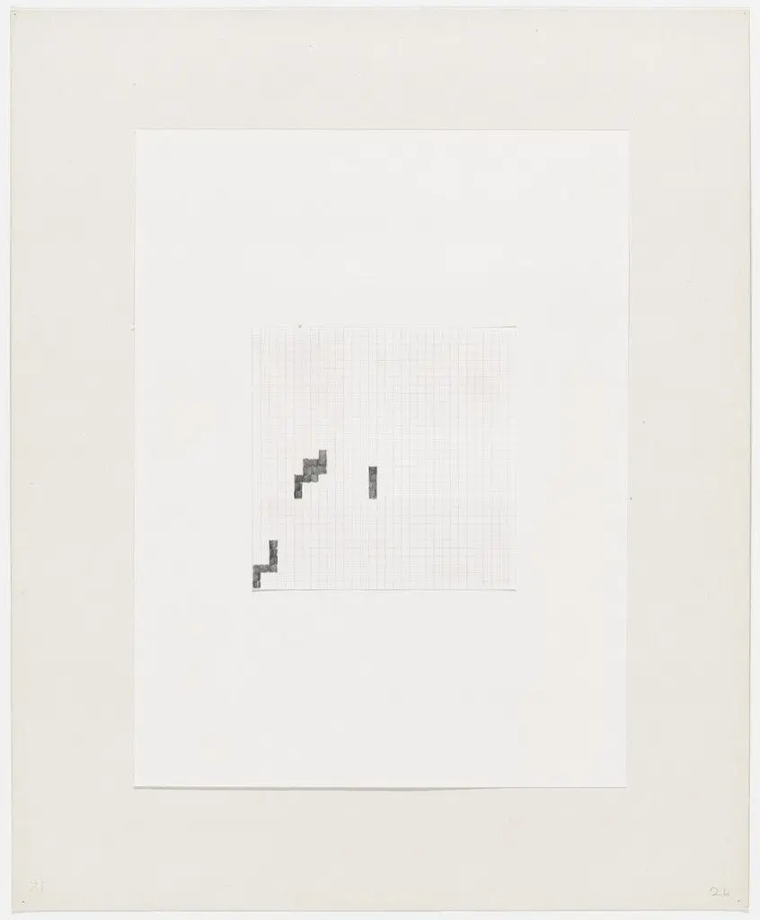 32 x 32 - 24 from Insicuro Noncurante by Alighiero Boetti