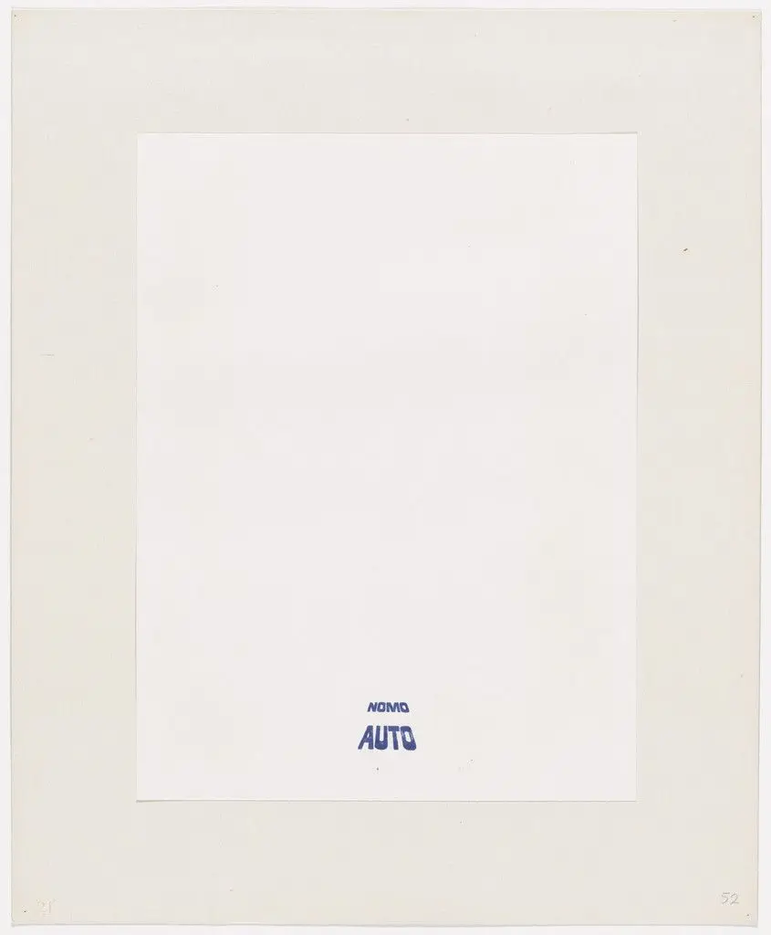 Autonomo from Insicuro Noncurante by Alighiero Boetti