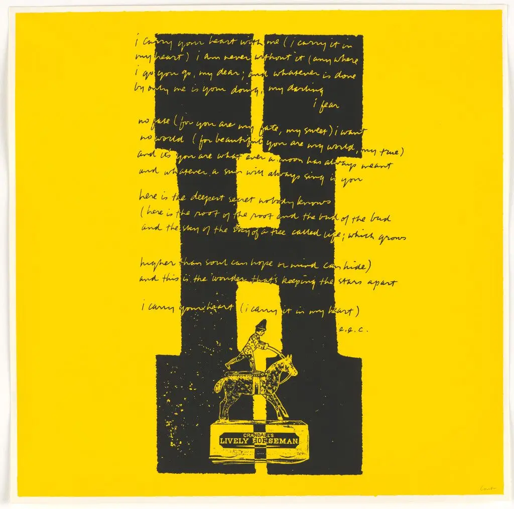 H i carry your heart from circus alphabet by Corita Kent (Sister Mary Corita)