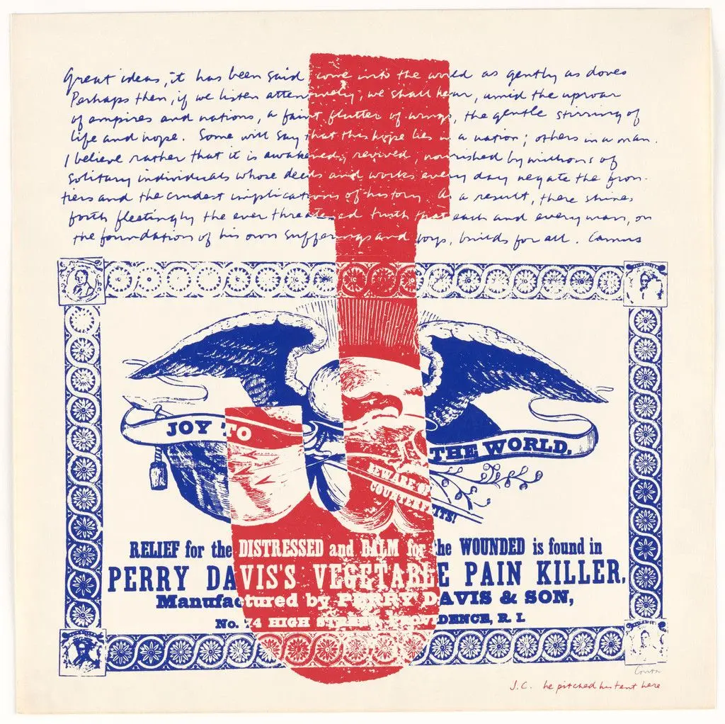 J gentle stirring from circus alphabet by Corita Kent (Sister Mary Corita)