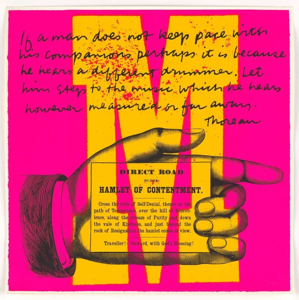 M however measured from circus alphabet by Corita Kent (Sister Mary Corita)