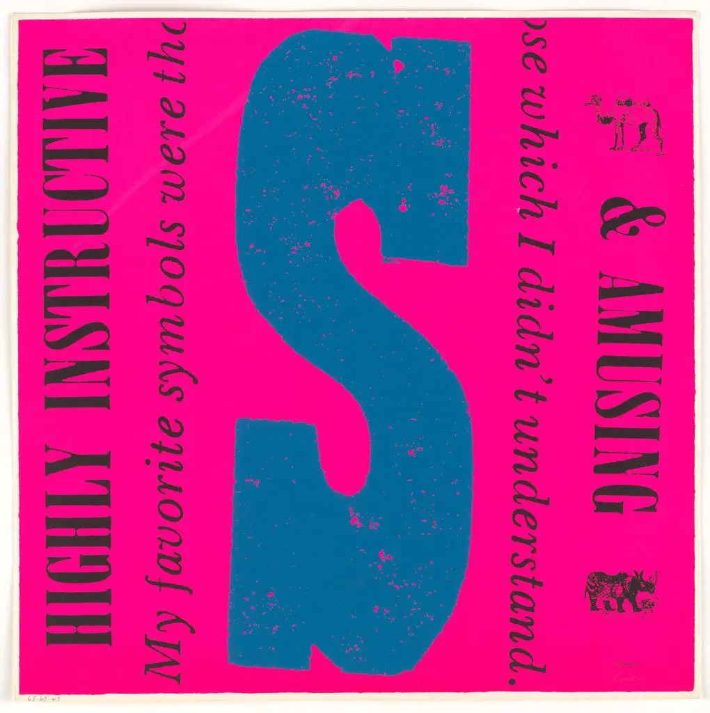 S my favorite symbols from circus alphabet by Corita Kent (Sister Mary Corita)