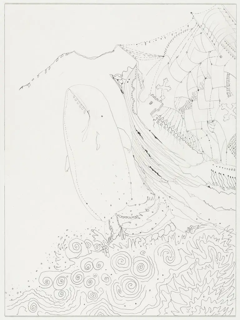 Cabaret Crusades, Drawing 52 by Wael Shawky